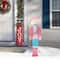 Glitzhome® 60" Christmas Wooden Pink Nutcracker Porch Decor